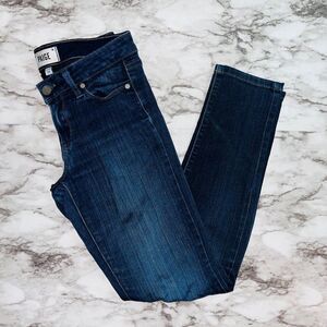 Paige Jeans Skyline Skinny Dark Wash Blue Women 25 Preppy Old Money College
